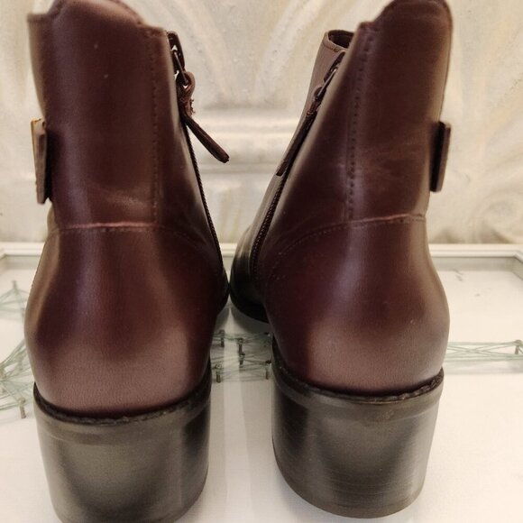 Cole Haan "Holis" Buckle Booties. Bloodstone. NIB. Size 8 - Picture 7 of 10